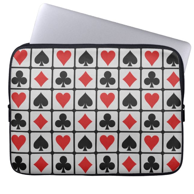 Card Player laptop sleeves (Front)
