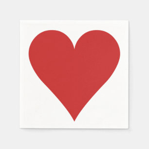 Card Player paper napkins - Heart