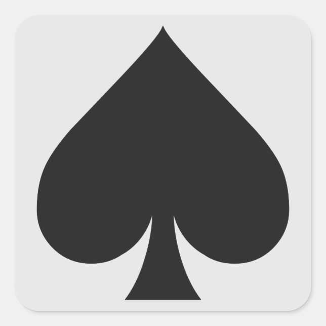Card Player stickers - Spade (Front)