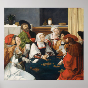 Card Players - Lucas van Leyden Fine Art Poster
