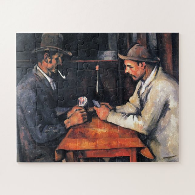 Card Players Paul Cezanne Painting Art Jigsaw Puzzle (Horizontal)