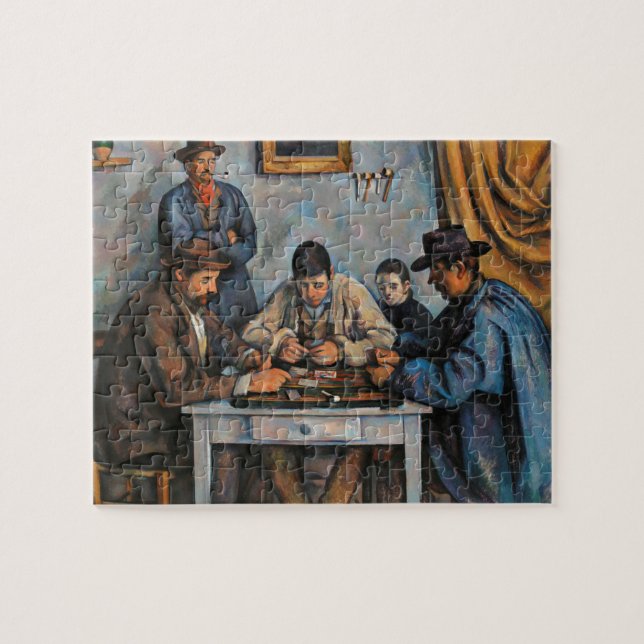 Card Players Paul Cezanne Painting Art Jigsaw Puzzle (Horizontal)