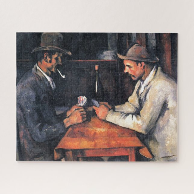 Card Players Paul Cezanne Painting Art Jigsaw Puzzle (Horizontal)