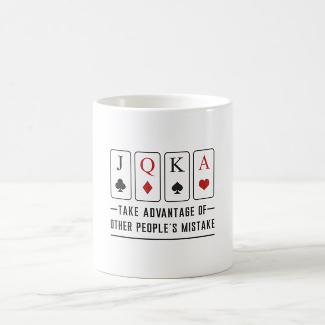 Card Playing Day Ace Cards Poker Casino Game Gift Coffee Mug (Center)
