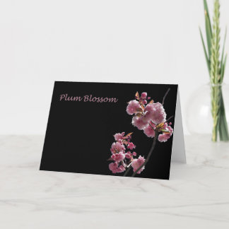 Card, "Purple Plum Blossoms" Card
