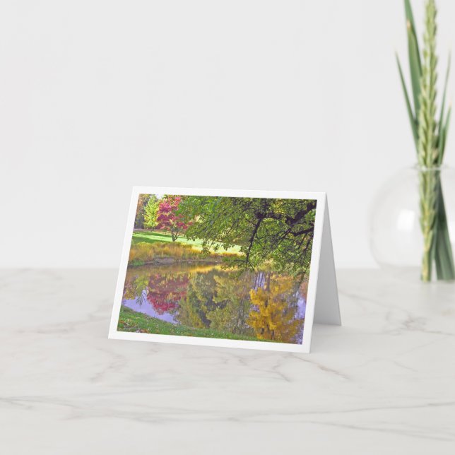 Card "Reflections in a Pond" (Front)