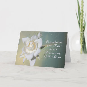 Card, Remembering your Mum on Death Anniversary Card