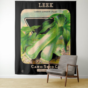 Card Seed Company envelope cover - leeks Tapestry