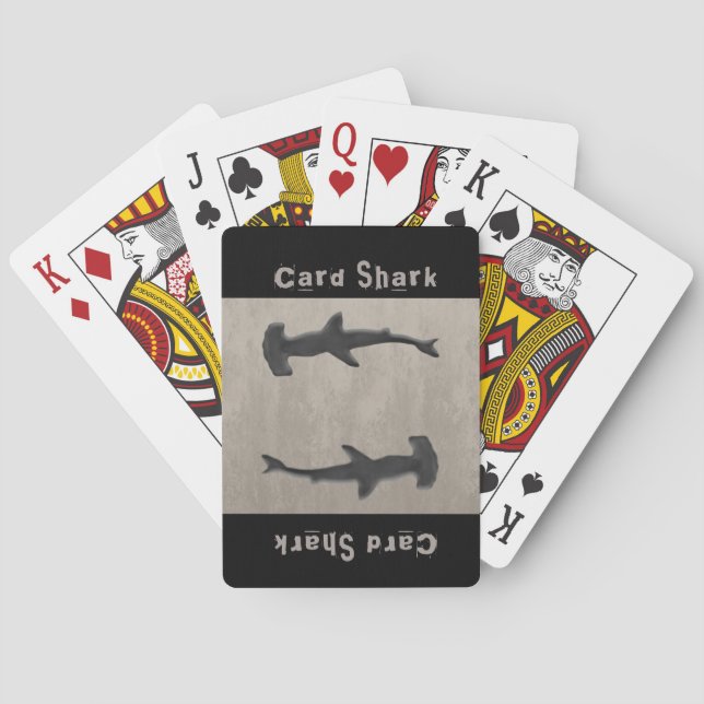Card Shark Grey Playing Cards (Back)