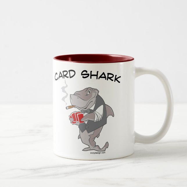 Card Shark Two-Tone Coffee Mug (Right)