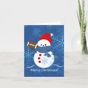 Card - Snowman Football