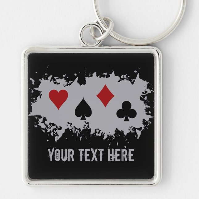 Card Splash custom key chain (Front)