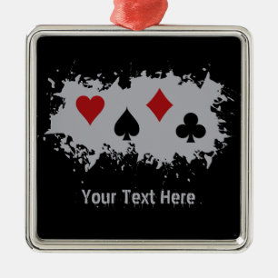 Card Splash custom ornament