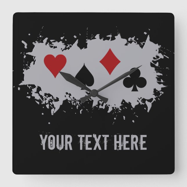 Card Splash custom wall clock (Front)