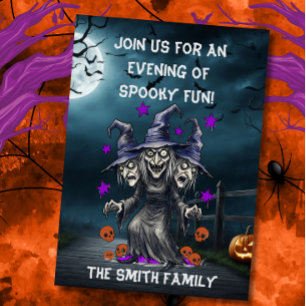 CARD: Spooky Fun Halloween Party Invitation 
