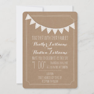 Card Stock Inspired Eyelet Bunting Wedding
