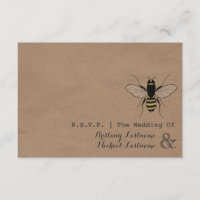 Card Stock Inspired Honey Bee Wedding R.S.V.P.