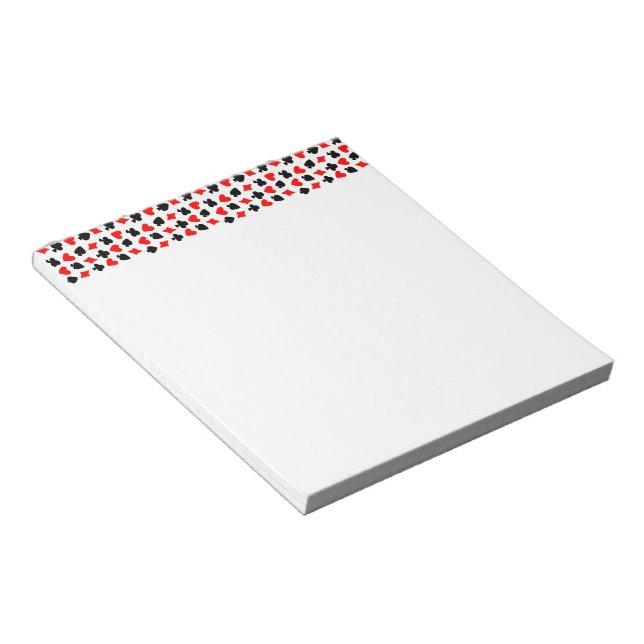 Card Suits Design Notepad (Angled)