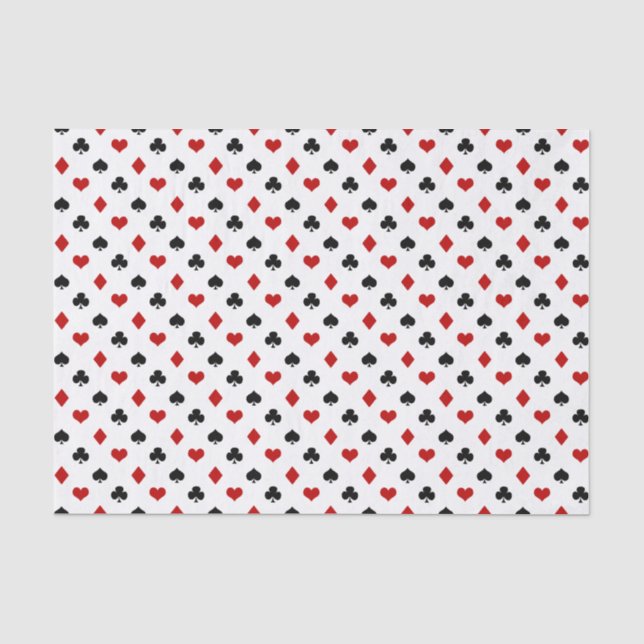 Card Suits | Poker Theme | Tissue Paper (Front)