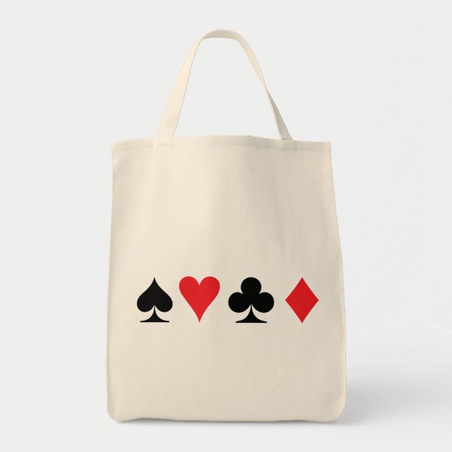 Card Suits Tote Bag (Front)