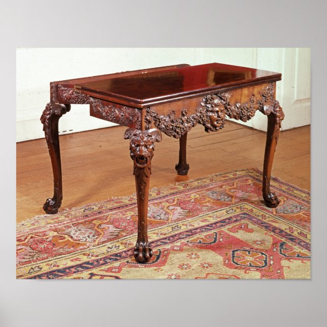Card table, c.1740 poster (Front)