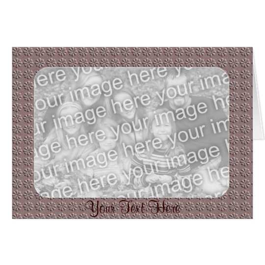 Card Template - Flower Border