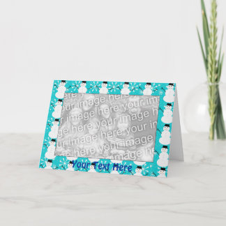 Card Template - Snowman Border