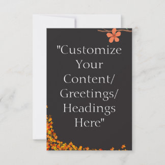 Card Templates/ Greeting Template -Personalize It!