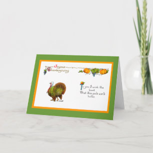 Card - Thanksgiving Vintage Greeting