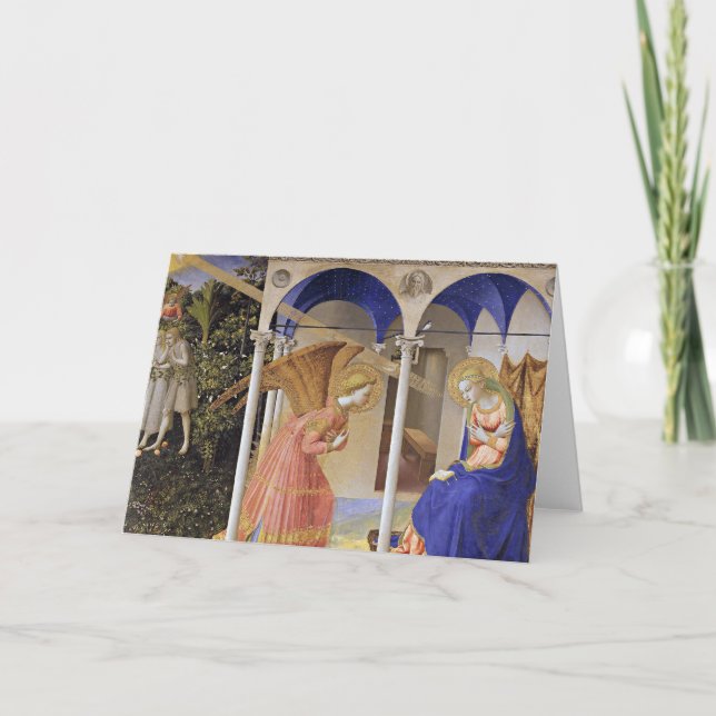 Card: The Annunciation by Fra Angelico Holiday Card (Front)