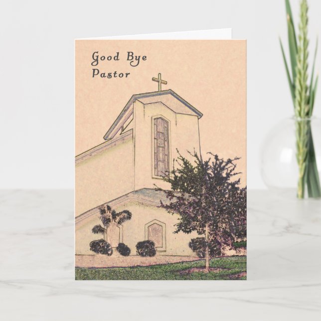 Card to Say Good Bye to Your Pastor (Front)