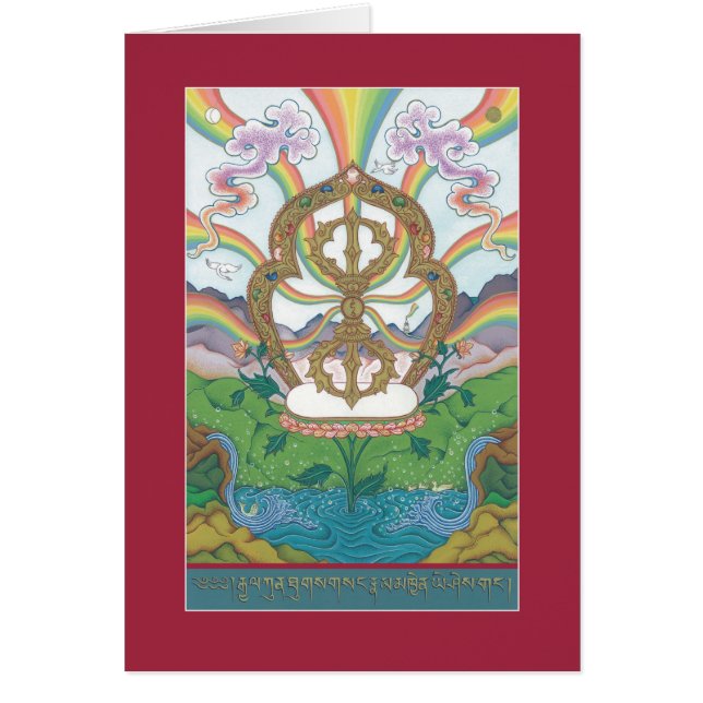 CARD Vajra (Dorje) - with explanation (Front)
