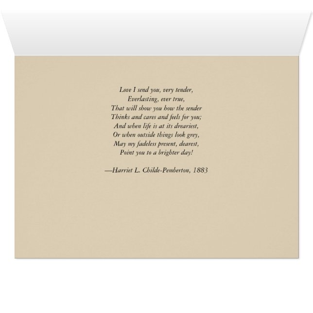 Card—Victorian, love, gift, poem (Inside Horizontal (Bottom))