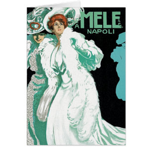 Card: Vintage Art - Womens' Fashion - Mele