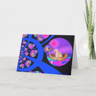 Card: Wheaten Terrier Fantasy Journey Holiday Card