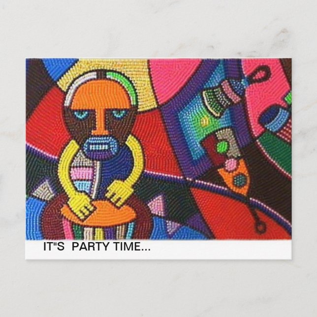 card with african design (Front)