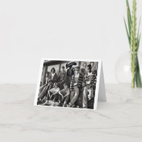 card with an alien on it