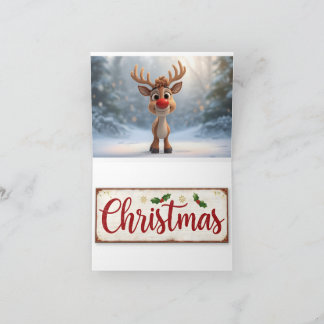 card with christmas writing and christmas images