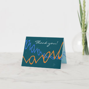 Card with custom text - PEG, dark teal