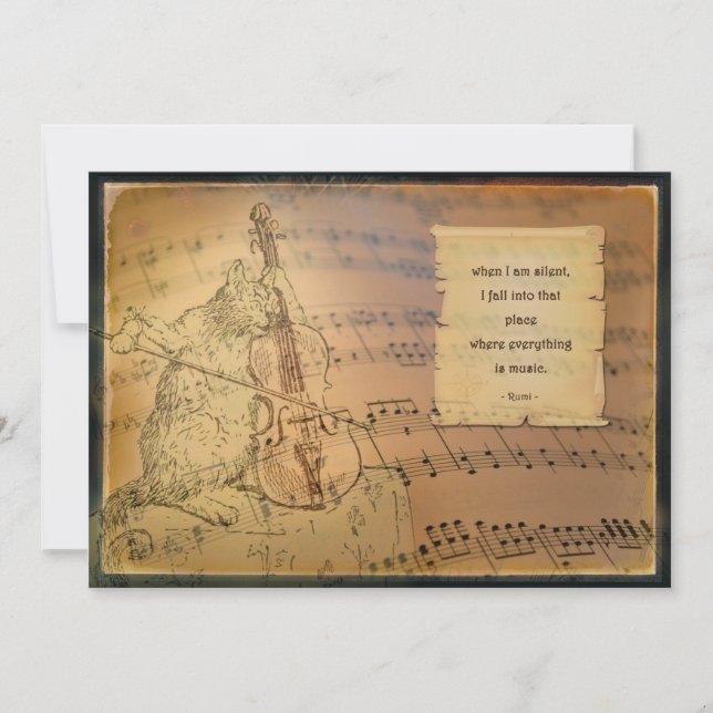 Card with poem Rumi (Front)