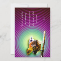 Card with poem Rumi