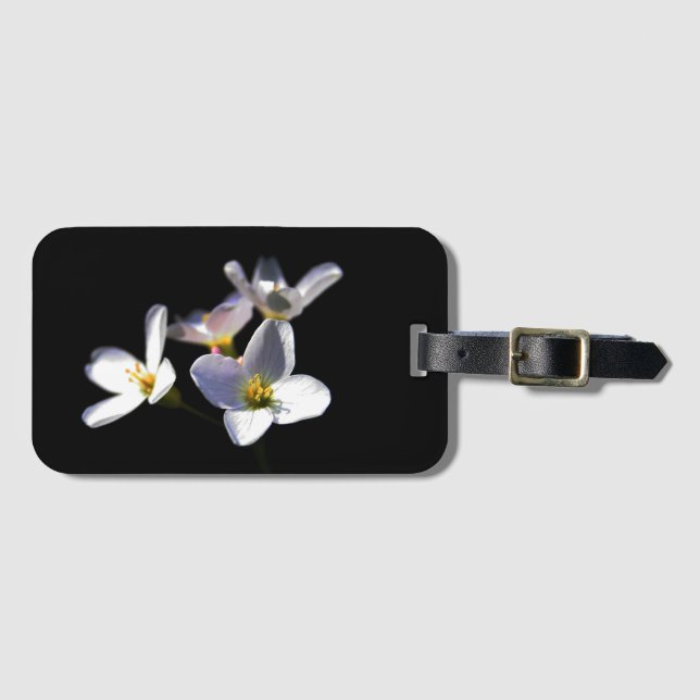 Cardamine Pratensis Flowers bc ltcna Luggage Tag (Front Horizontal)