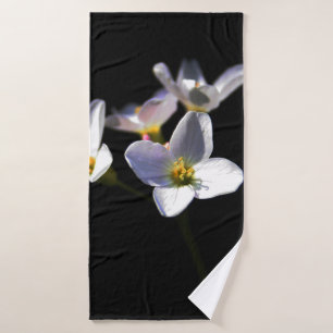 Cardamine Pratensis Flowers btcnm Bath Towel Set
