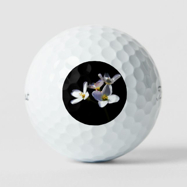 Cardamine Pratensis Flowers tpv1 gbcna Golf Balls (Front)