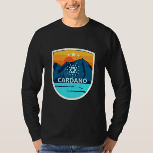 Cardano Ada Mountain Badge Crypto Currency Sunrise T-Shirt