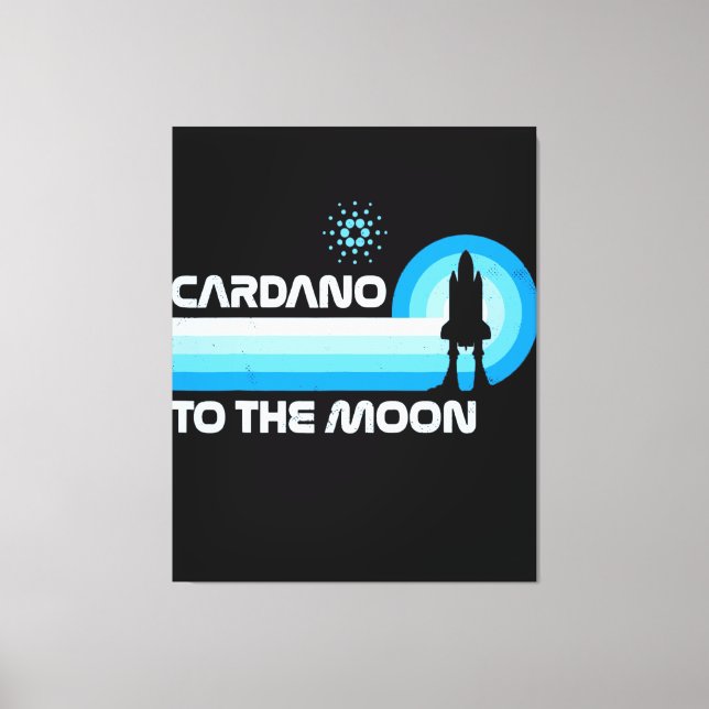 CARDANO-TO THE MOON  CANVAS PRINT (Front)