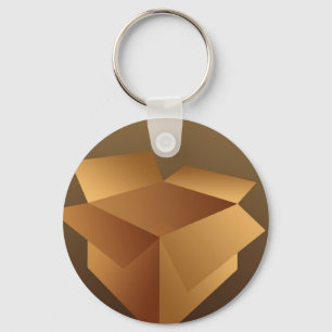 Cardboard Box Keychain