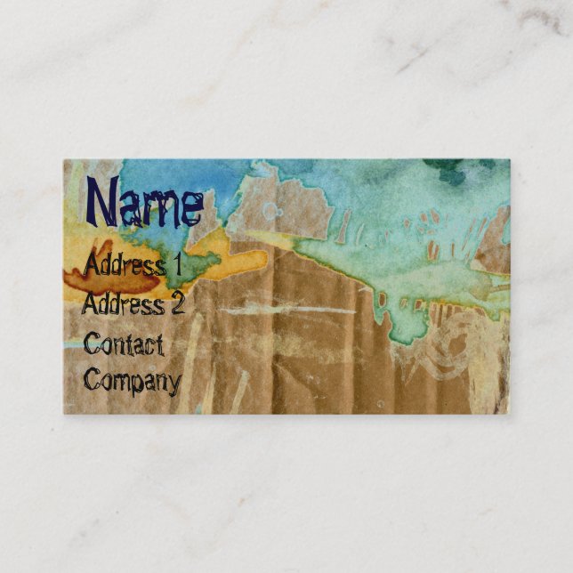 Cardboard Business Card (Front)