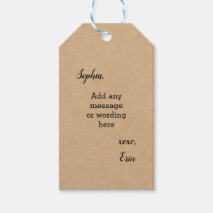 Cardboard Customised Gift Tags