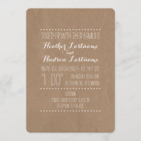 Cardboard Inspired "I Do" Wedding